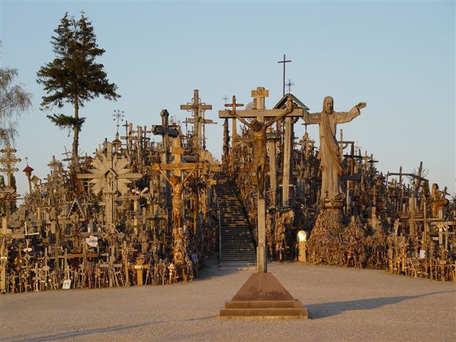 The monumental Hill of Crosses